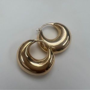 Mejuri Sculptural Hoops 18k Yellow Gold Vermeil